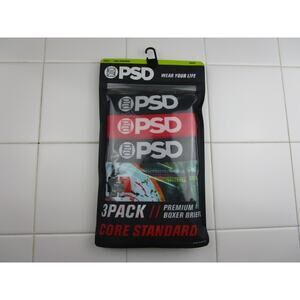 PSD Standard Core Skull Distorted Men's Small (28-30) Premium Boxer Briefs